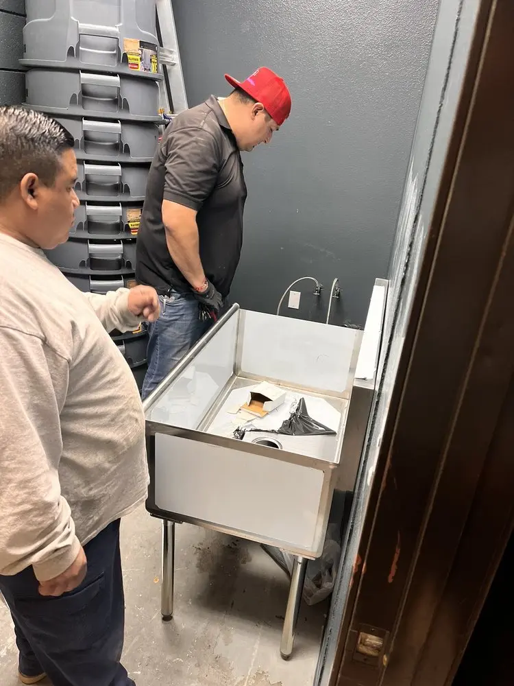 Commercial plumbing and sink installation in Twin Lake